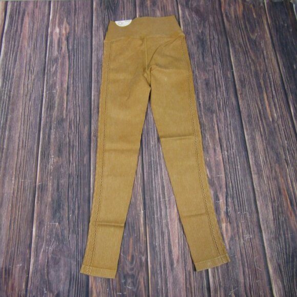 Aerie Offline NEW NWT Womens Small Marigold Yellow High Rise 7/8 Leggings - Picture 5 of 6